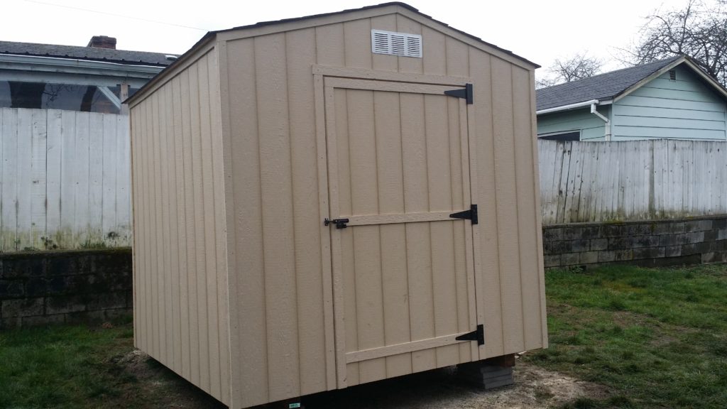 Garden Style Shed, actual model photo from Rainier Sheds